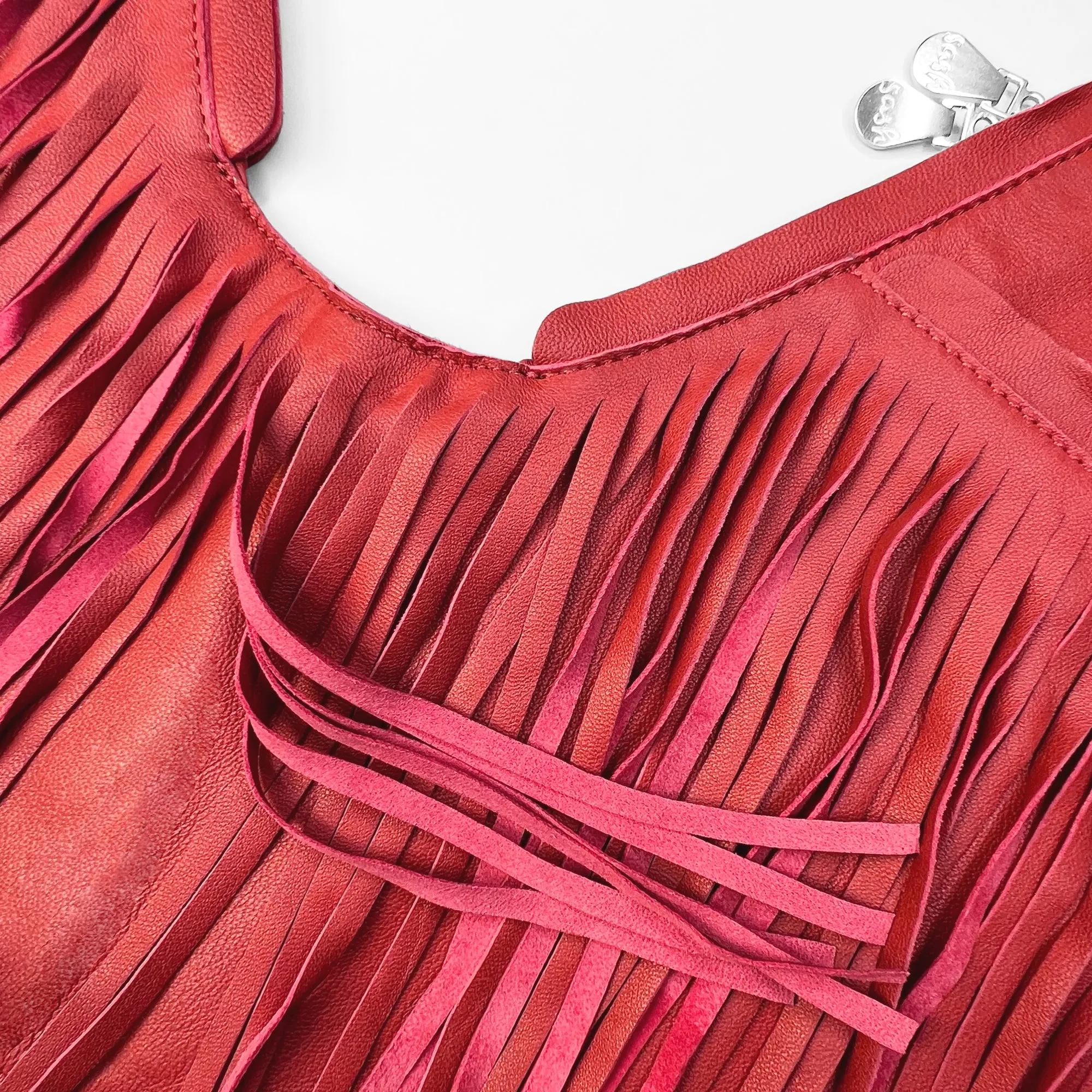 Durga Leather Fringe Sash Bag