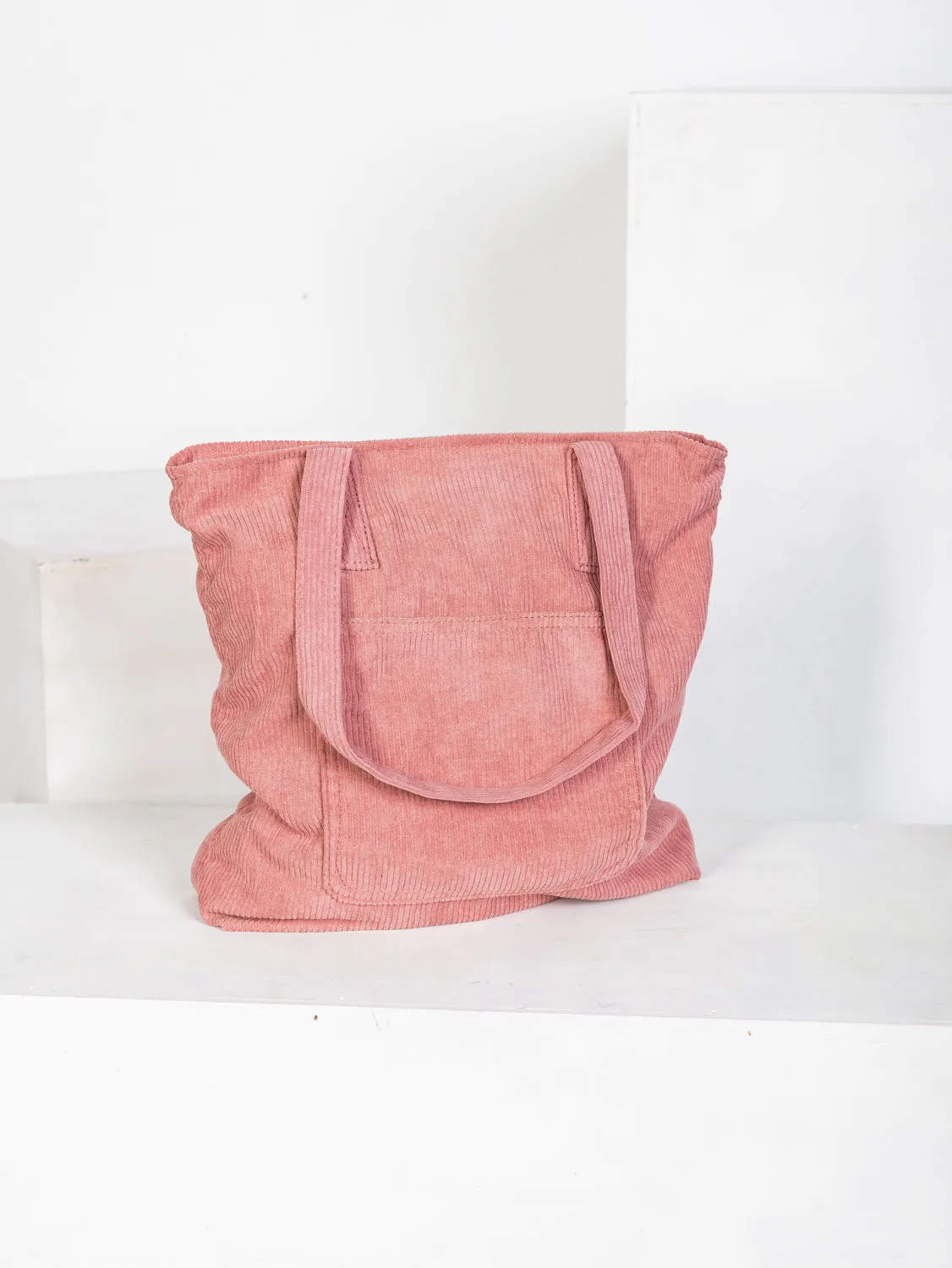 Evergreen Cord Tote Bag - Pink