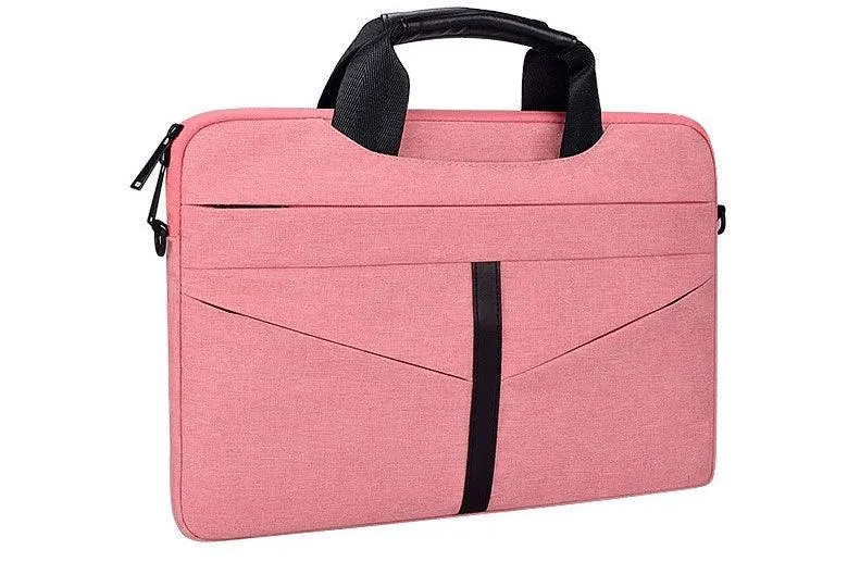 Executive Men's Zipper Designed Business Laptop Bag-Pink