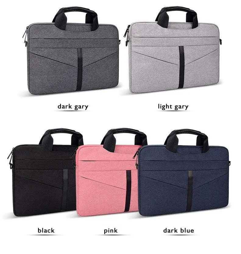 Executive Men's Zipper Designed Business Laptop Bag-Pink