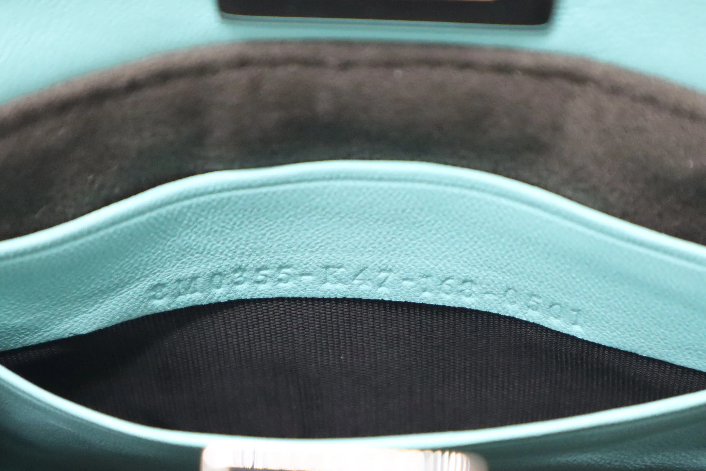 Fendi Mini Peakaboo in Turquoise Leather