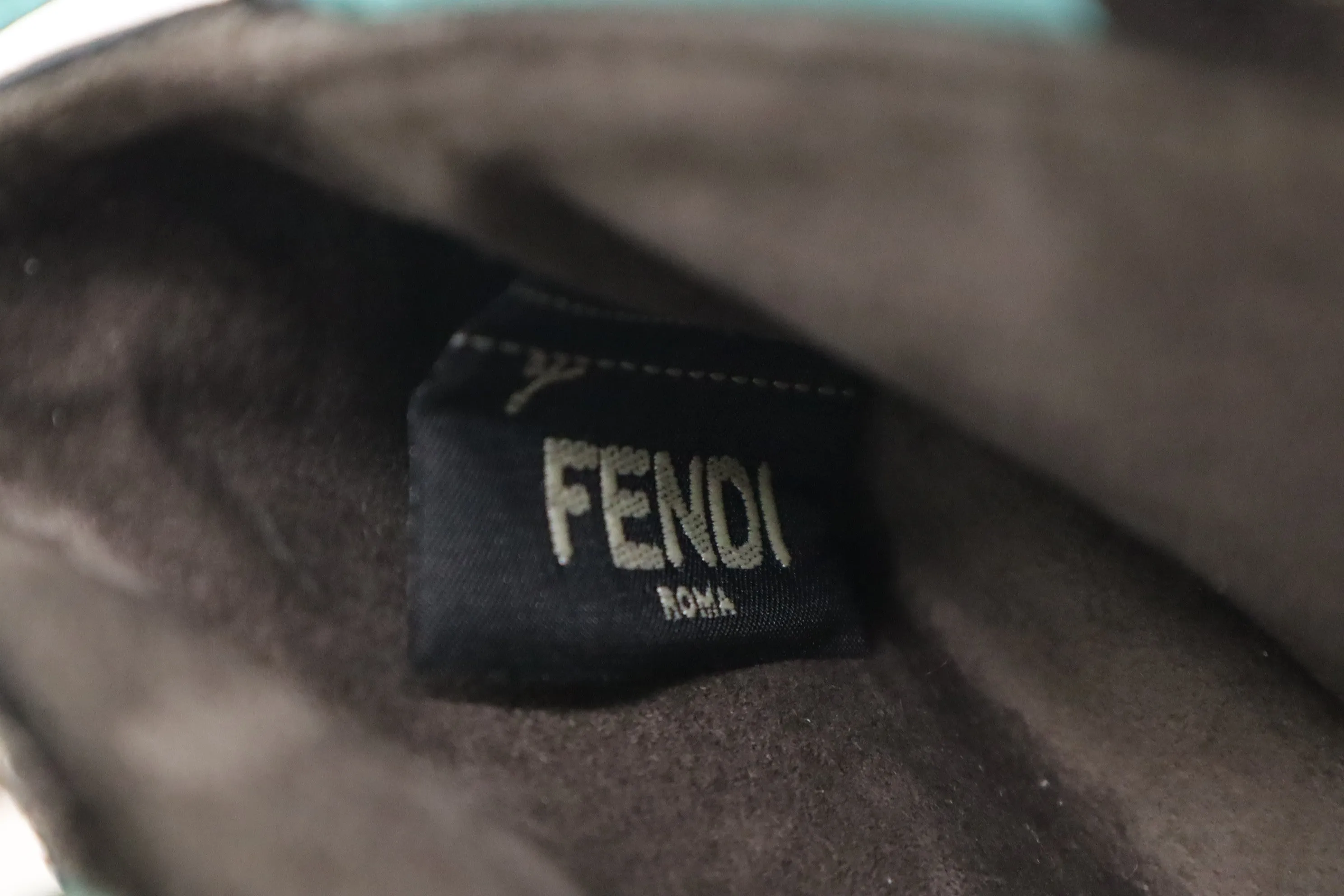 Fendi Mini Peakaboo in Turquoise Leather