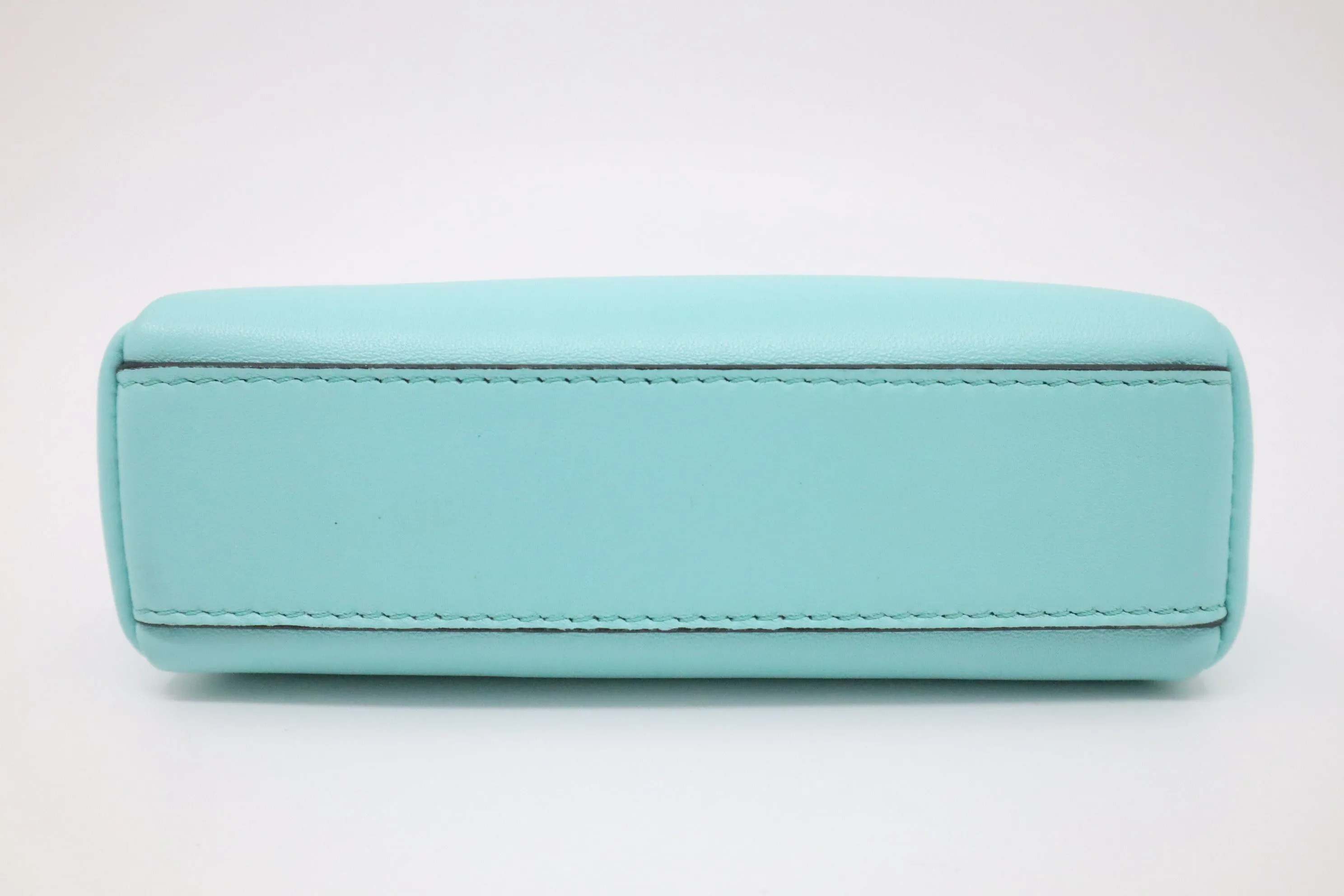 Fendi Mini Peakaboo in Turquoise Leather