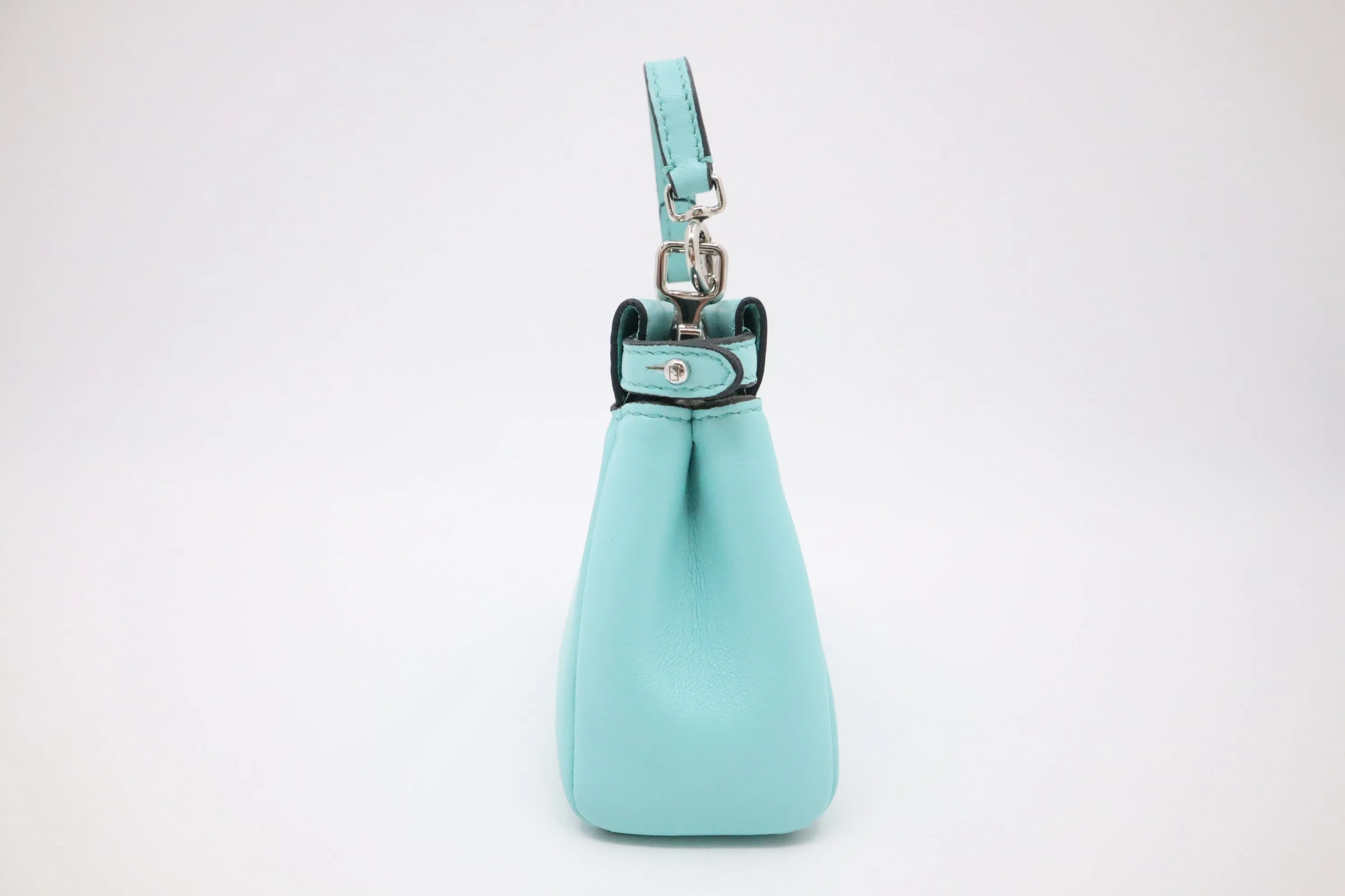 Fendi Mini Peakaboo in Turquoise Leather