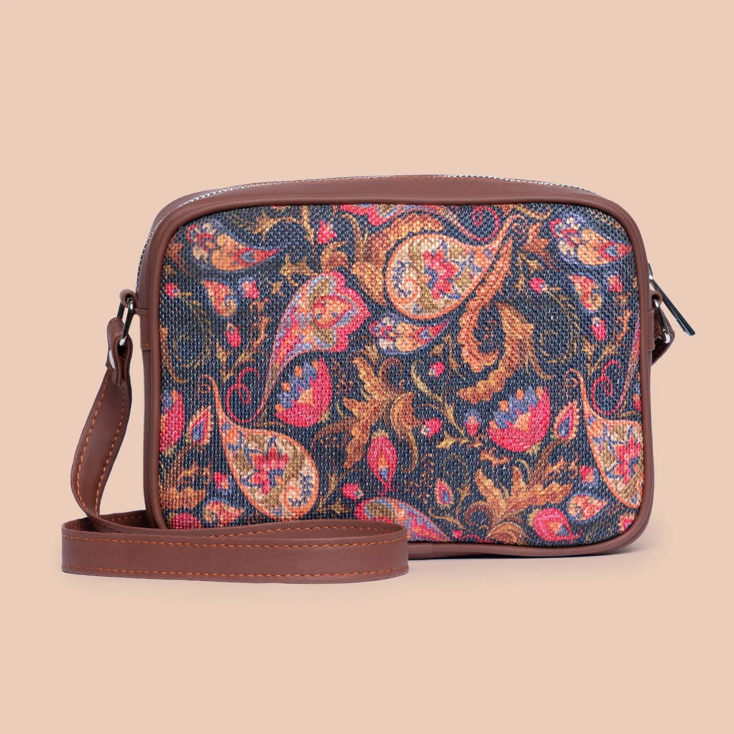 FloLov & Paisley Print - Office Tote Bag & Sling Bag Combo