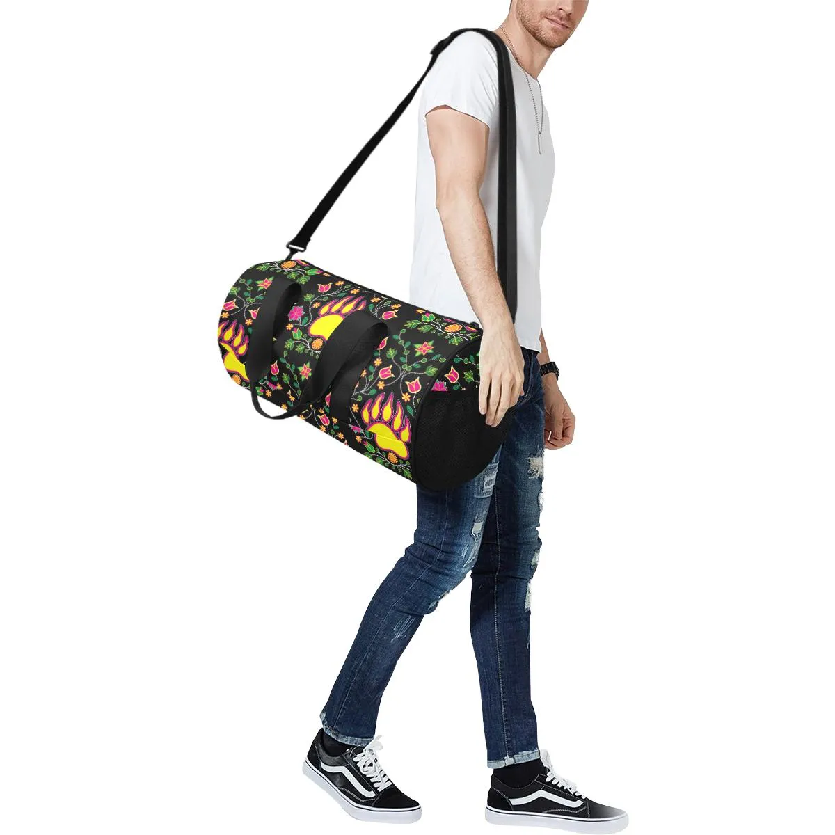 Floral Bearpaw Duffle Bag