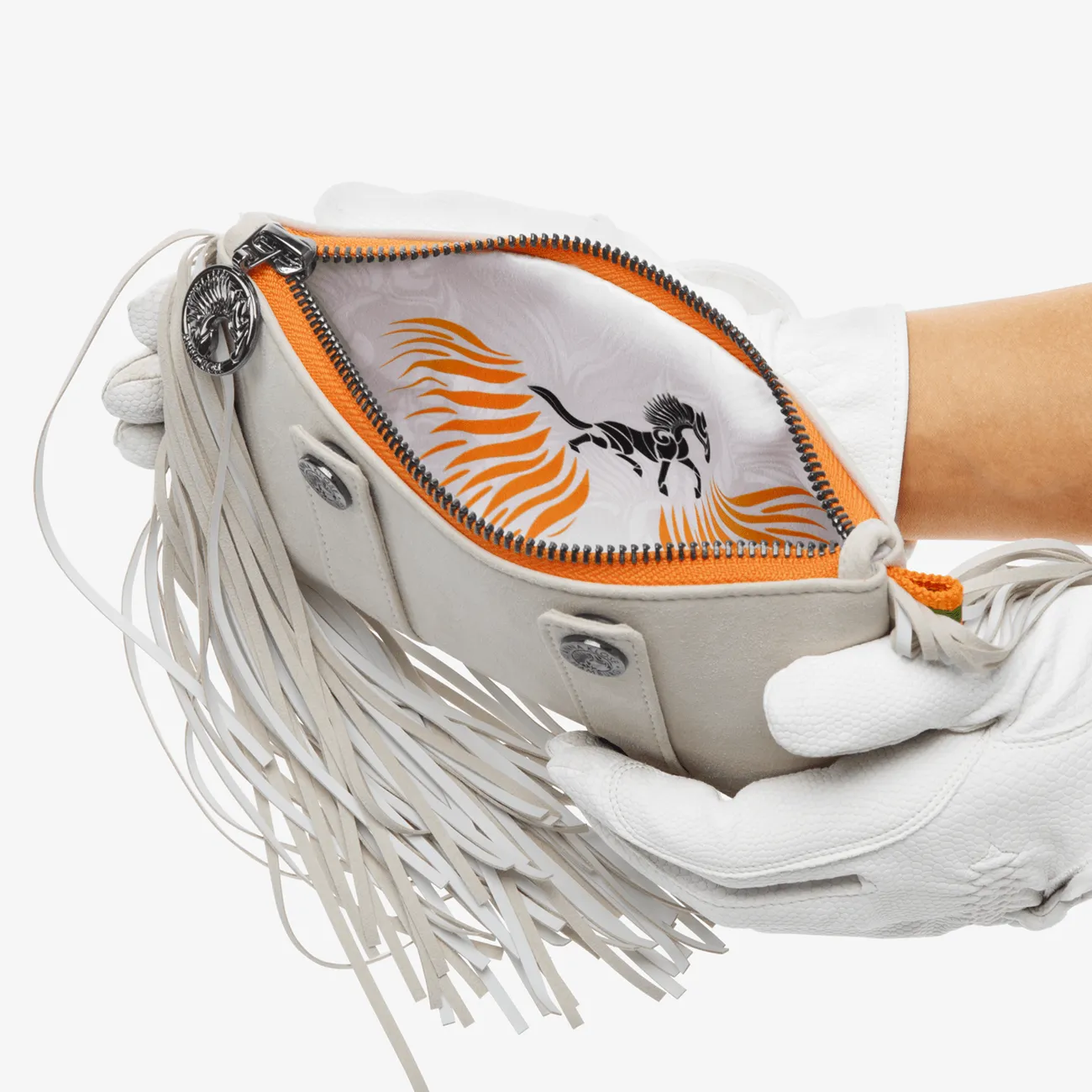 Fringe Beltbag "Wellington Blond" with white print