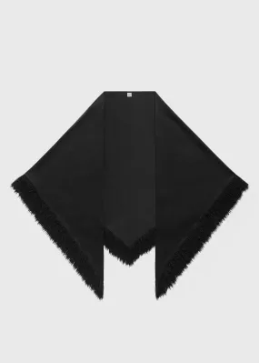 Fringe scarf black