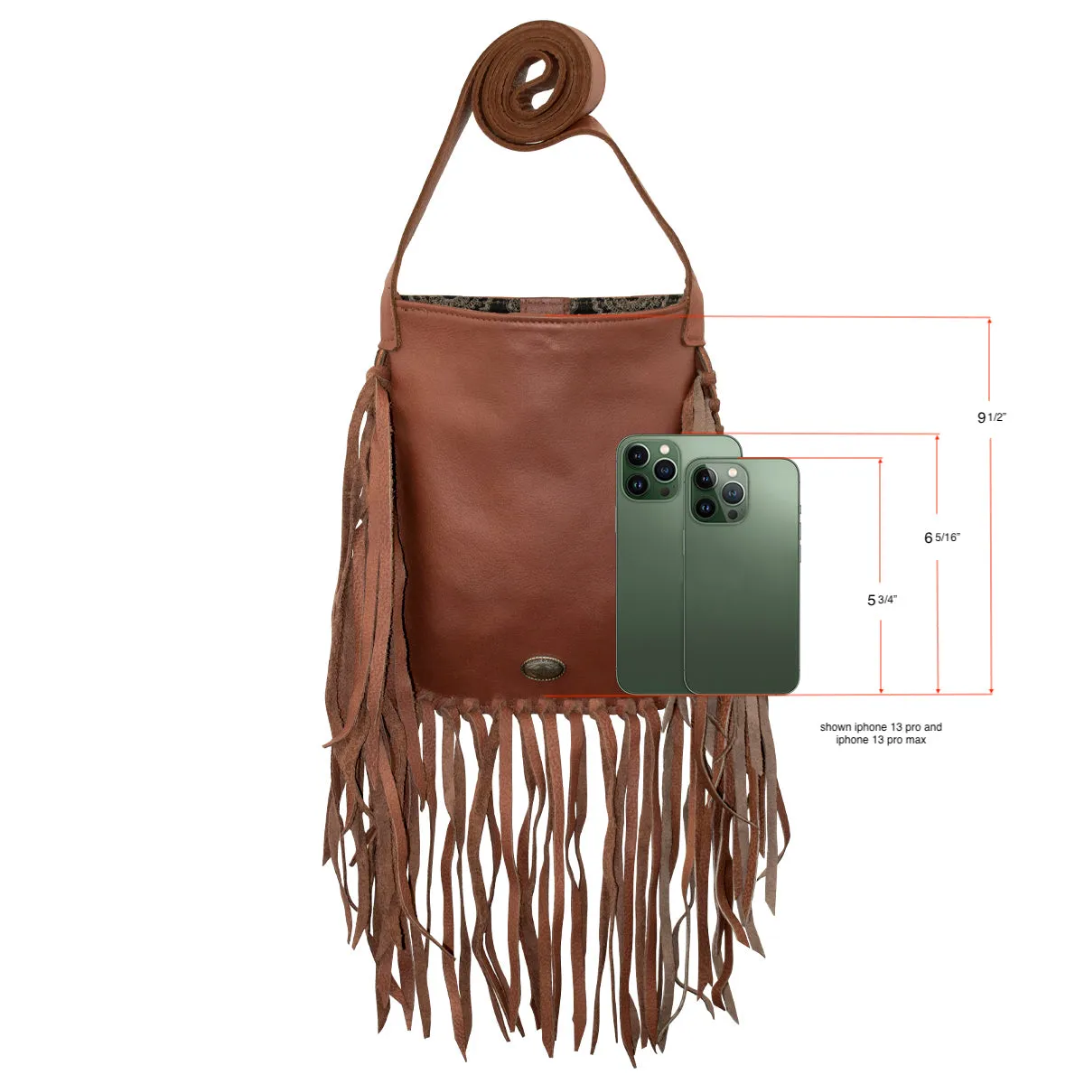 Fringed Cowgirl Crossbody w/ Hand Tooled Rose