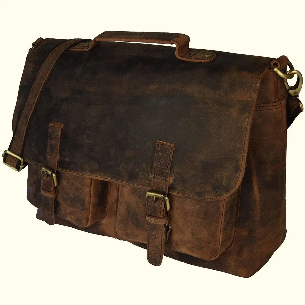 Full Grain Vintage Buffalo Leather Bag