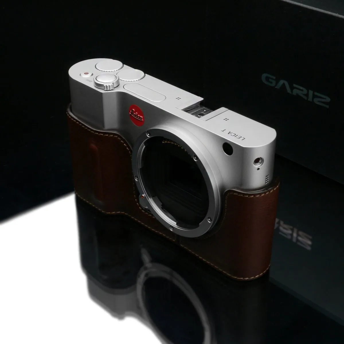 Gariz Black Label BL-LCTBR Half Case Brown for Leica T