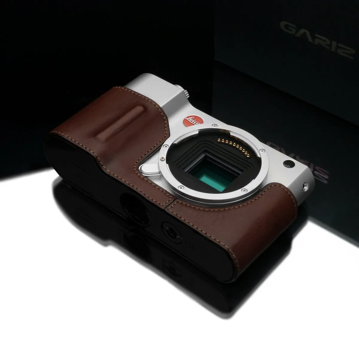 Gariz Black Label BL-LCTBR Half Case Brown for Leica T