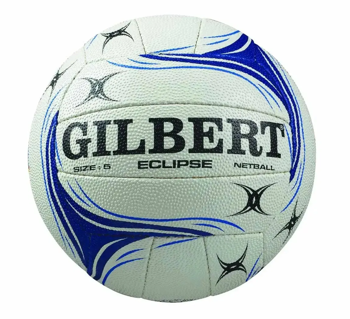 Gilbert Eclipse Match Netball 5 Ball Pack with Ball Bag