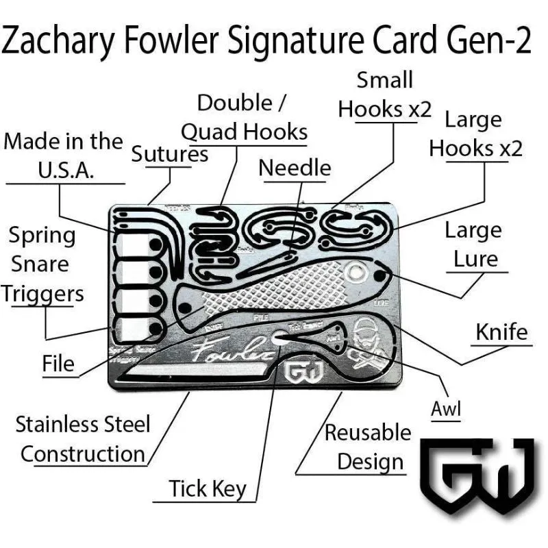 Grim Workshop Zachary Fowler Signature Survival Card Gen 2*