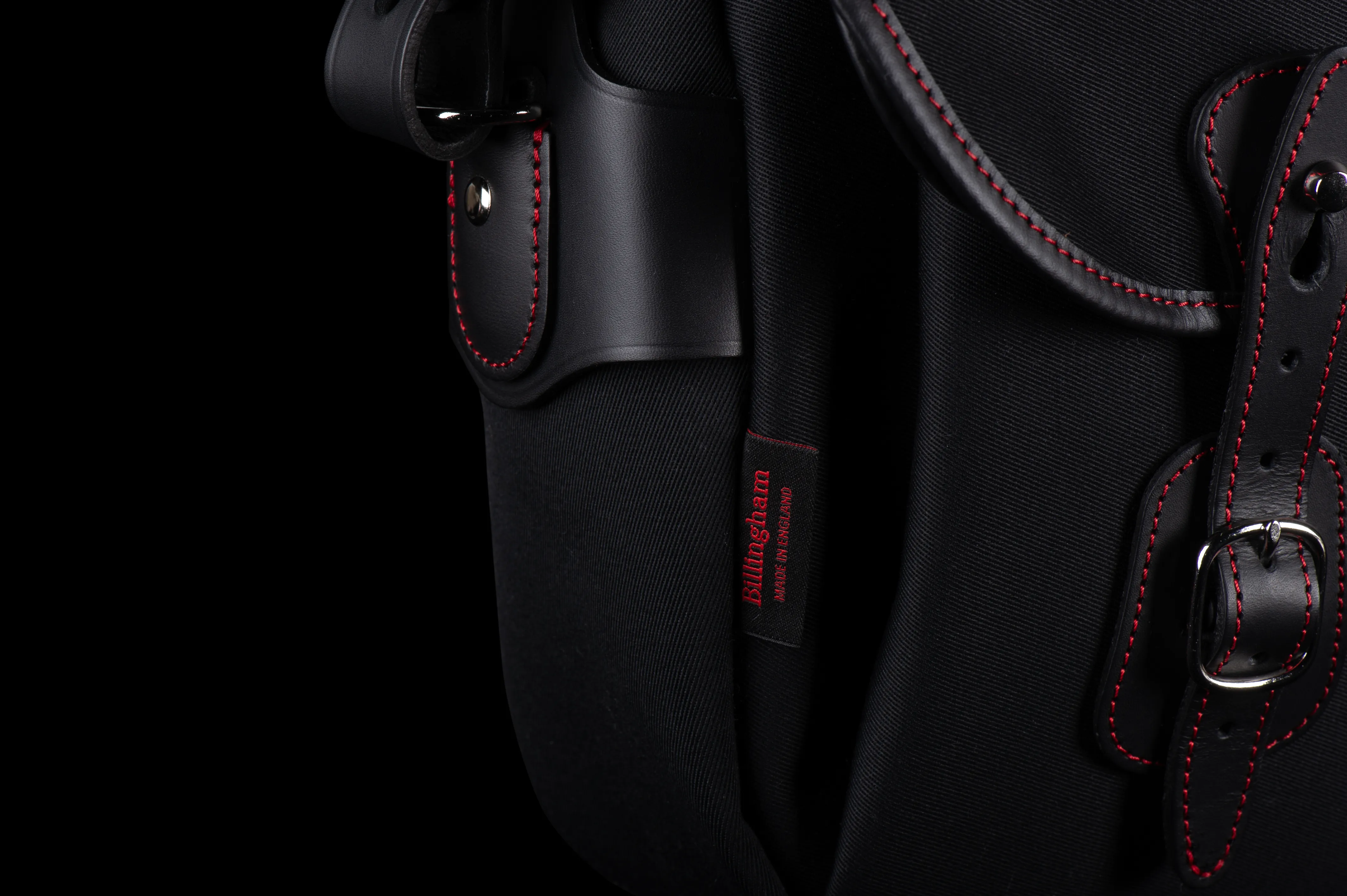 Hadley Pro 2020 Camera Bag - Black Canvas / Black Leather / Red Stitching (50th Anniversary Limited Edition)