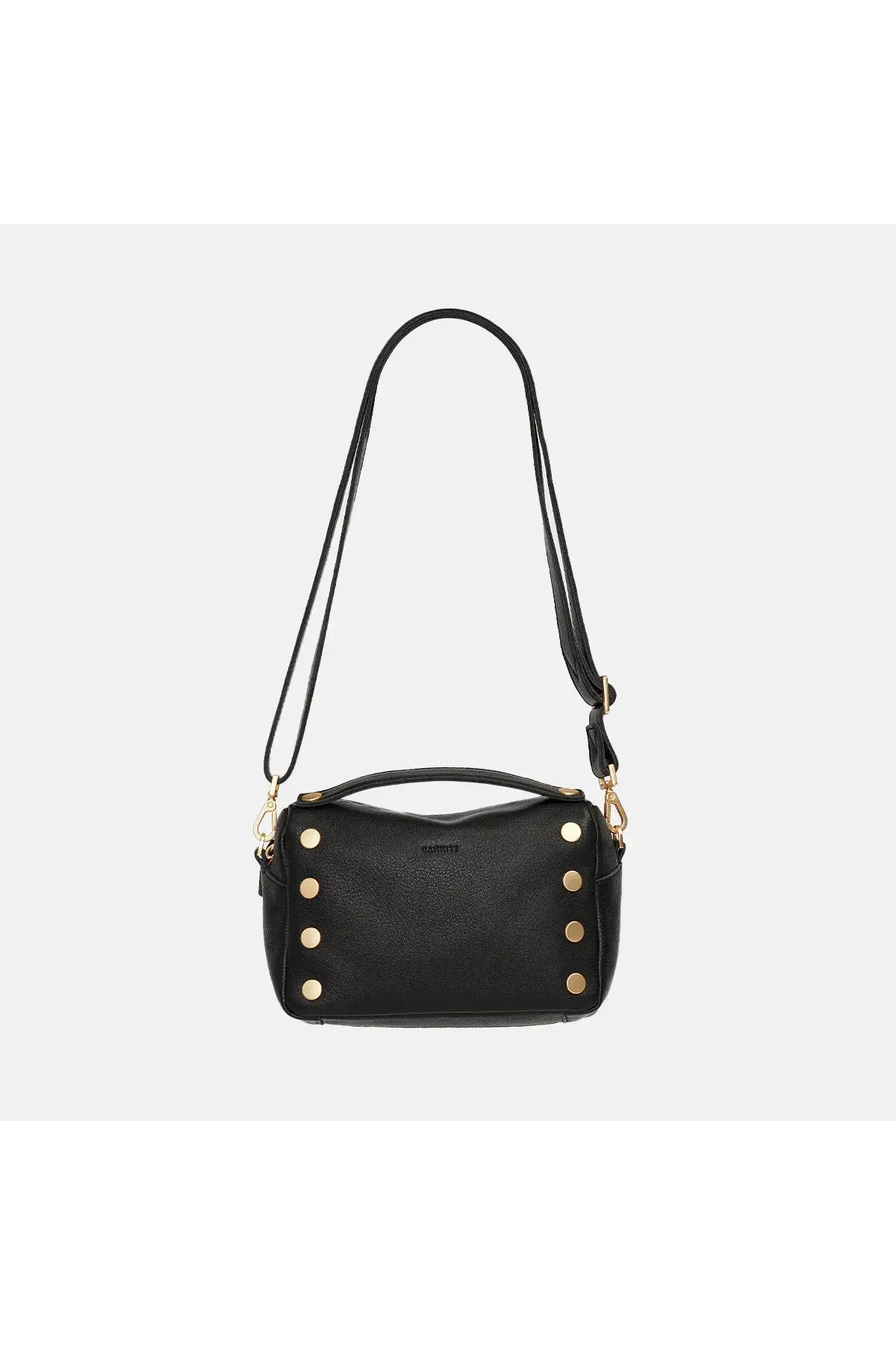 Hammitt Evan Small Crossbody Bag 17164 | Black/Brushed Gold Red Zip