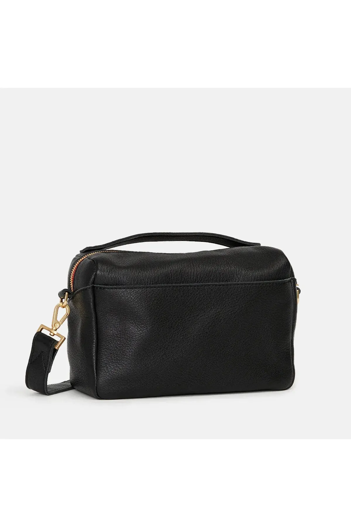 Hammitt Evan Small Crossbody Bag 17164 | Black/Brushed Gold Red Zip