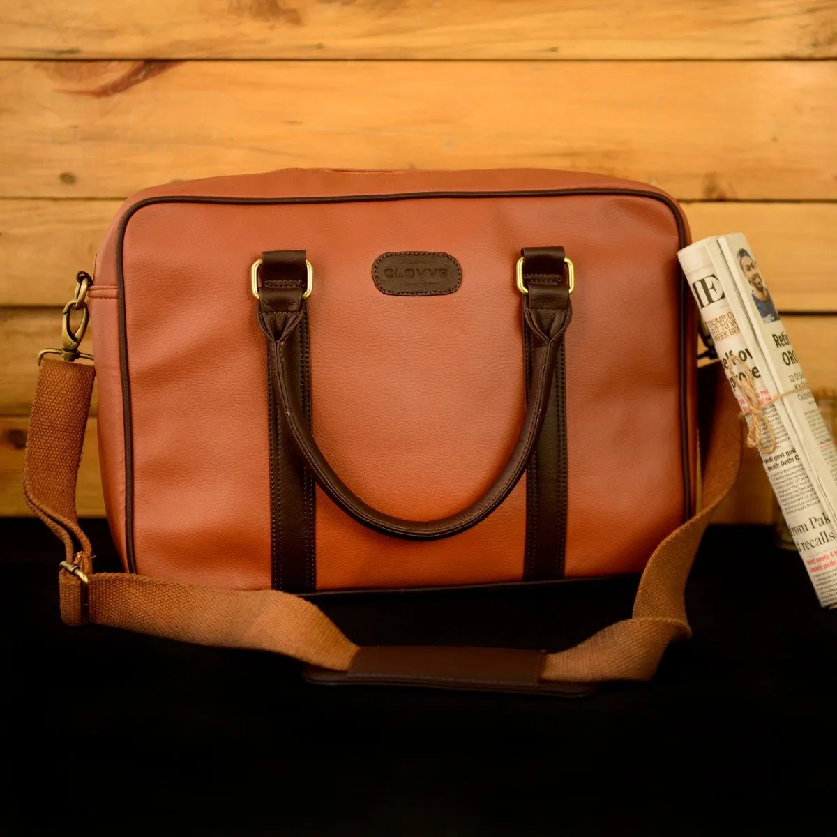 Handcrafted Rich Tangerine Workbag