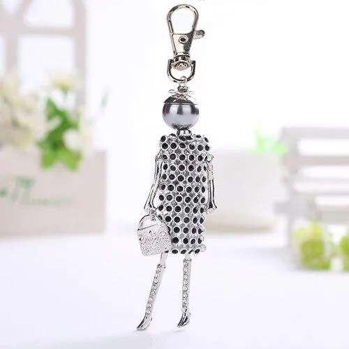 Handmade Party Fashionista Keychain Dolls - Limited Edition