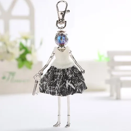 Handmade Party Fashionista Keychain Dolls - Limited Edition