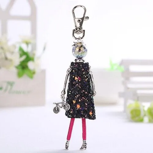 Handmade Party Fashionista Keychain Dolls - Limited Edition