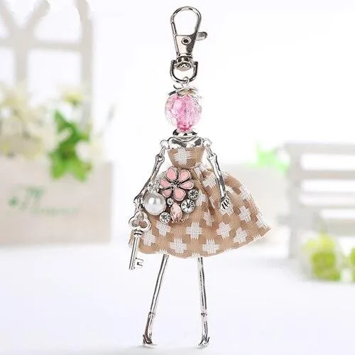 Handmade Party Fashionista Keychain Dolls - Limited Edition