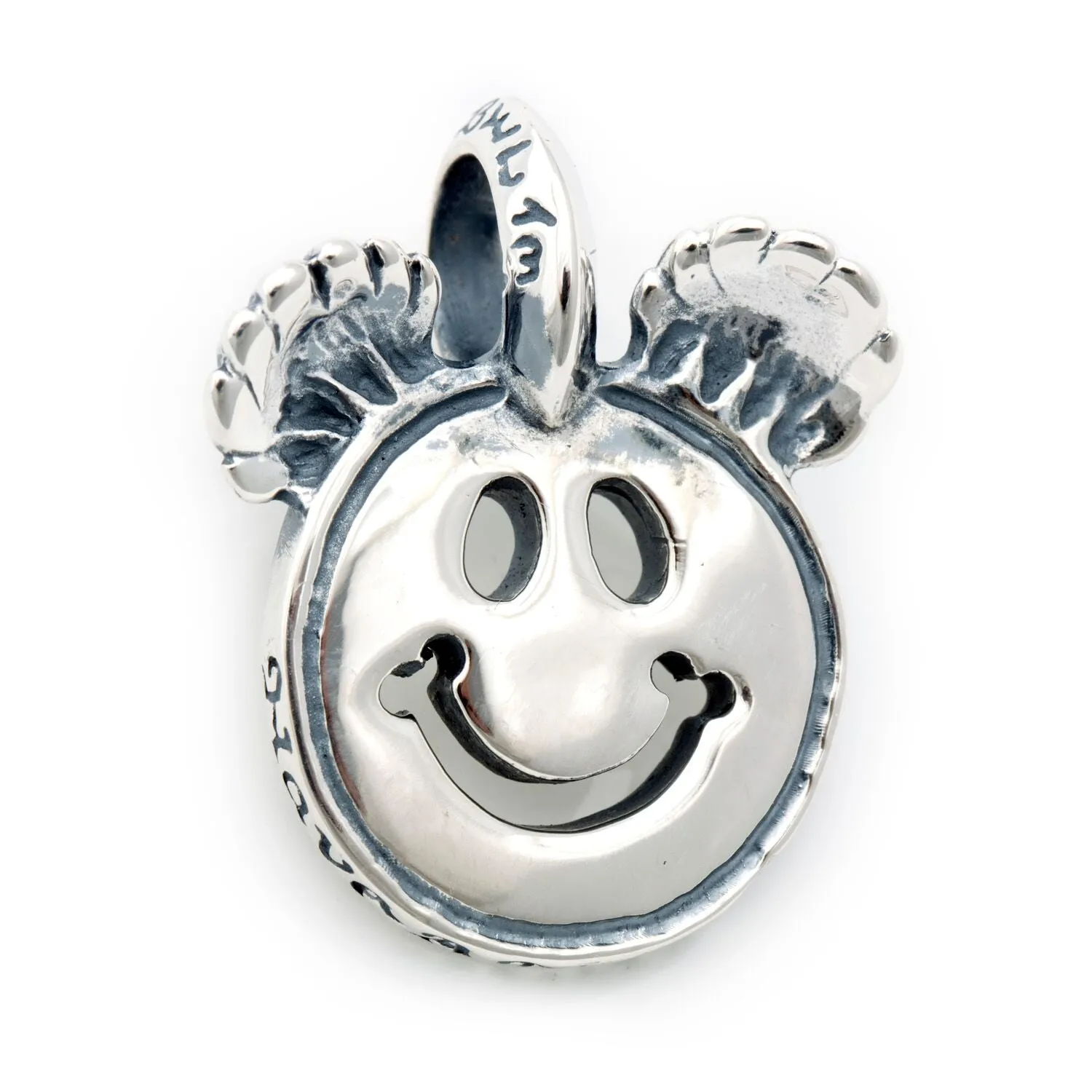 Happy Face Charm with Bear Ears