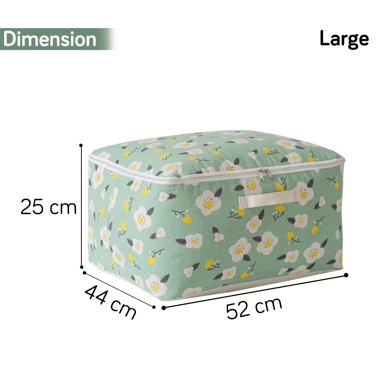 HOKIPO Medium Moisture Resistant Wardrobe Storage Bag (52 x 44 x 25 cm), Green