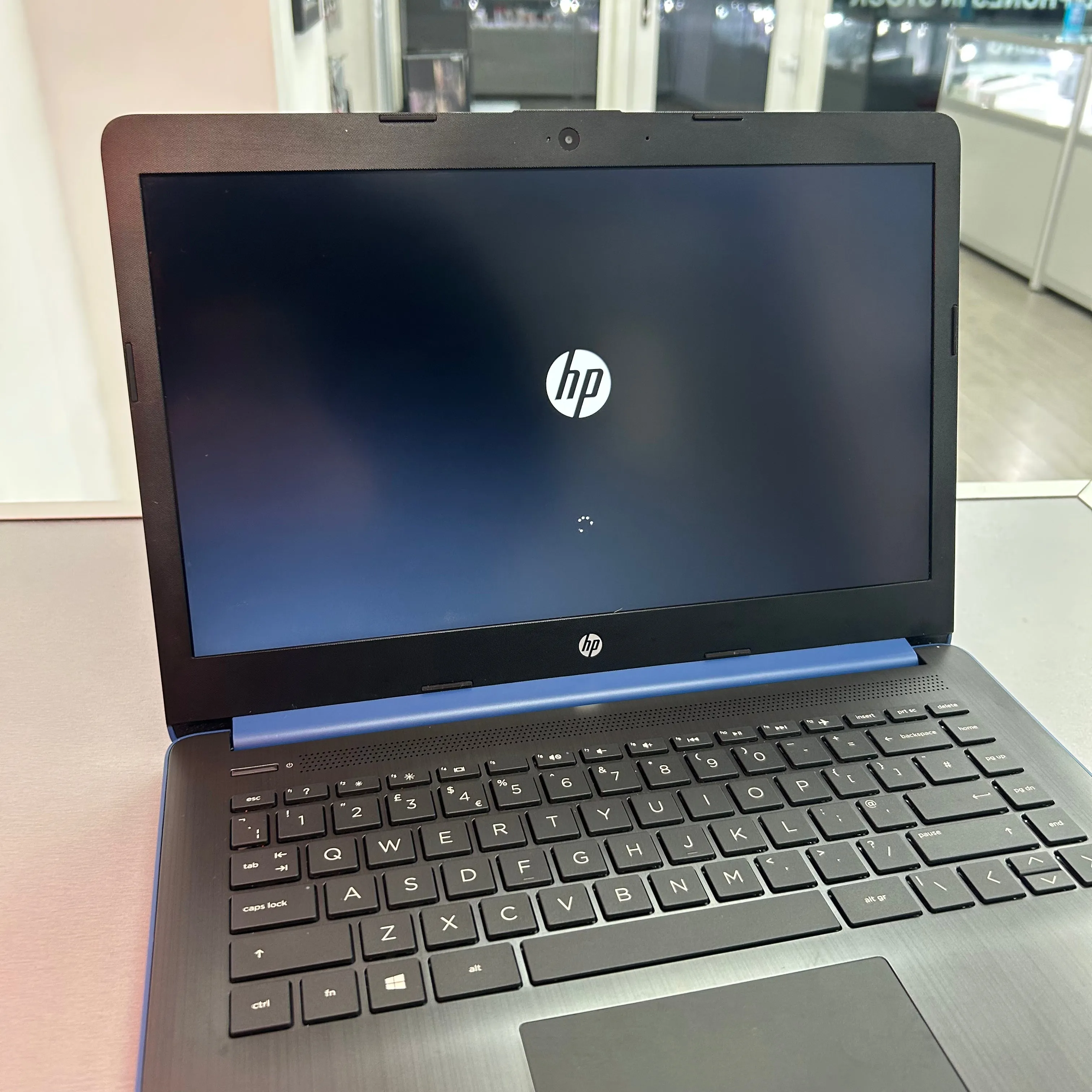 HP 14 inch Blue Laptop 4GB RAM & 64GB eMMC Storage