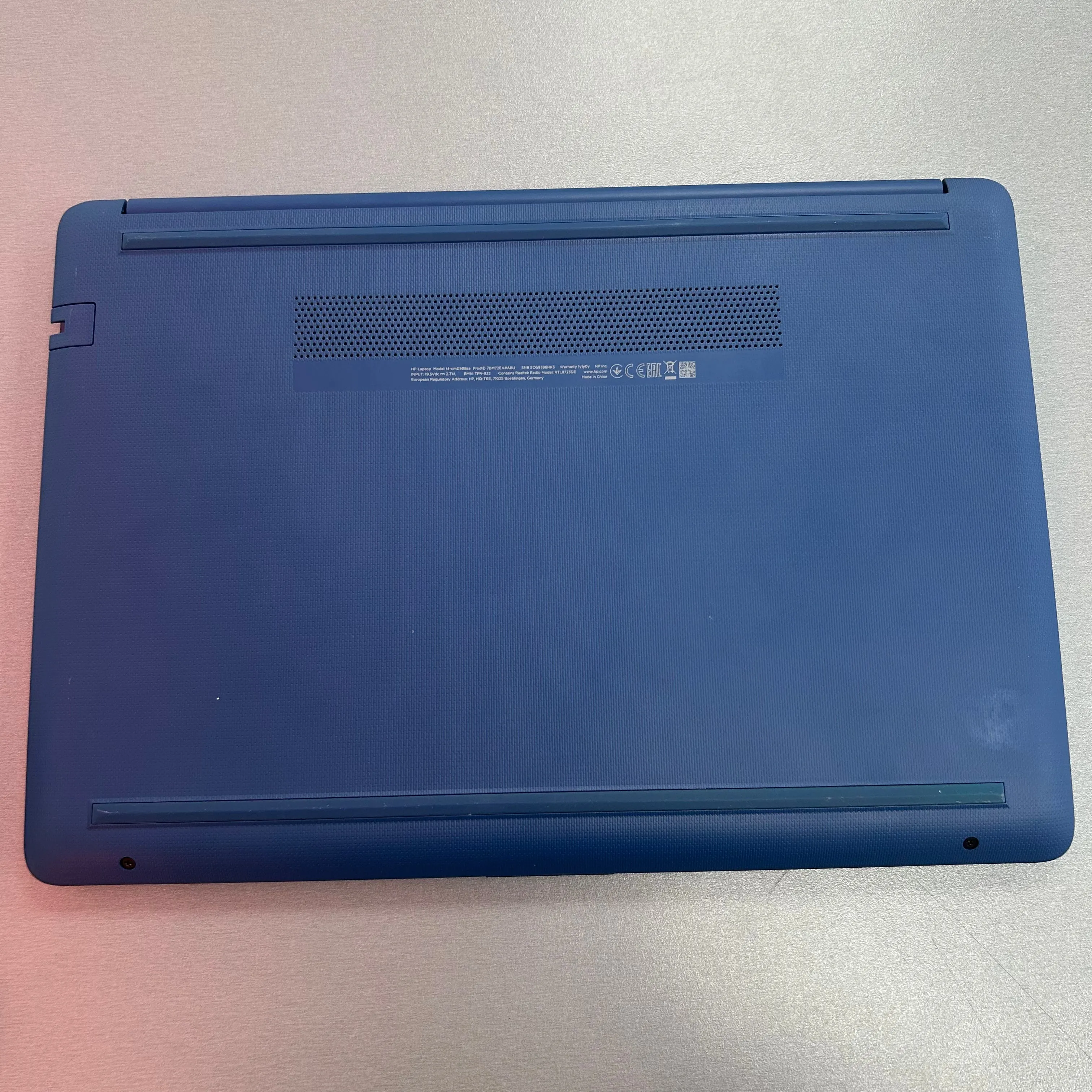 HP 14 inch Blue Laptop 4GB RAM & 64GB eMMC Storage