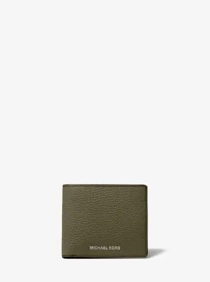 Hudson Pebbled Leather Slim Billfold Wallet