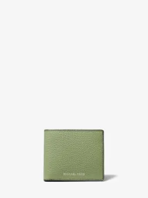 Hudson Pebbled Leather Slim Billfold Wallet