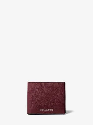 Hudson Pebbled Leather Slim Billfold Wallet