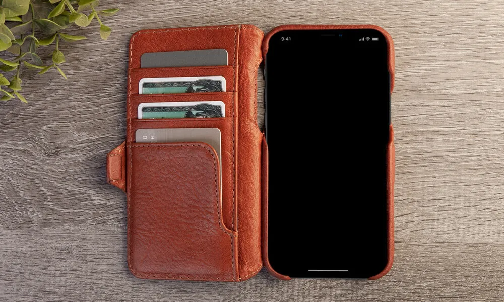 iPhone 12 & 12 pro wallet leather case - Discontinued