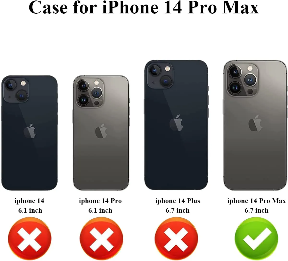 iPhone 14 Pro Max Dual Layer Premium Leather Case Protective Case Black