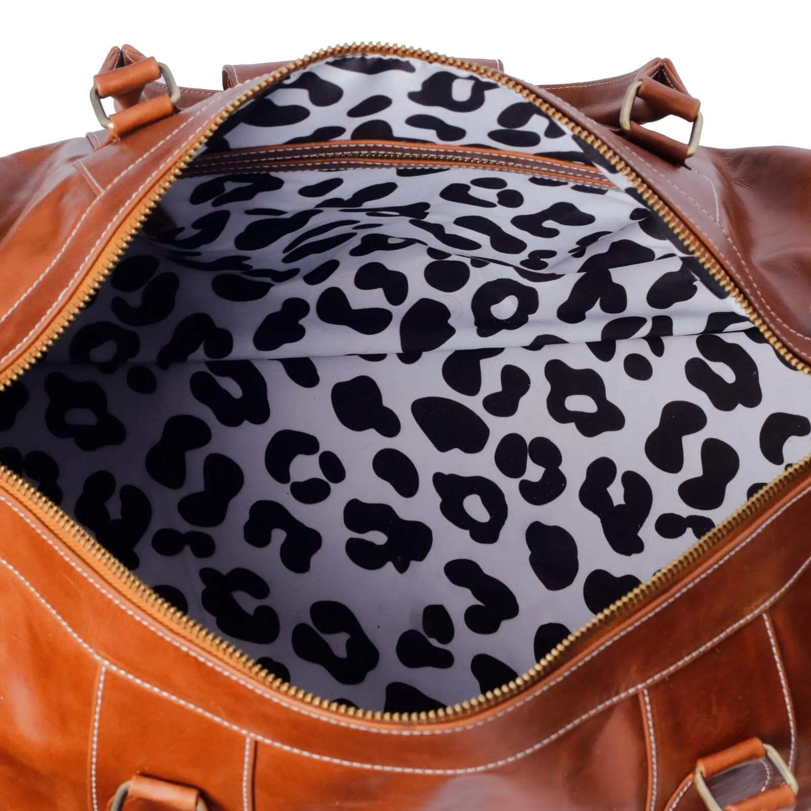 Jet Away Leather Travel Bag