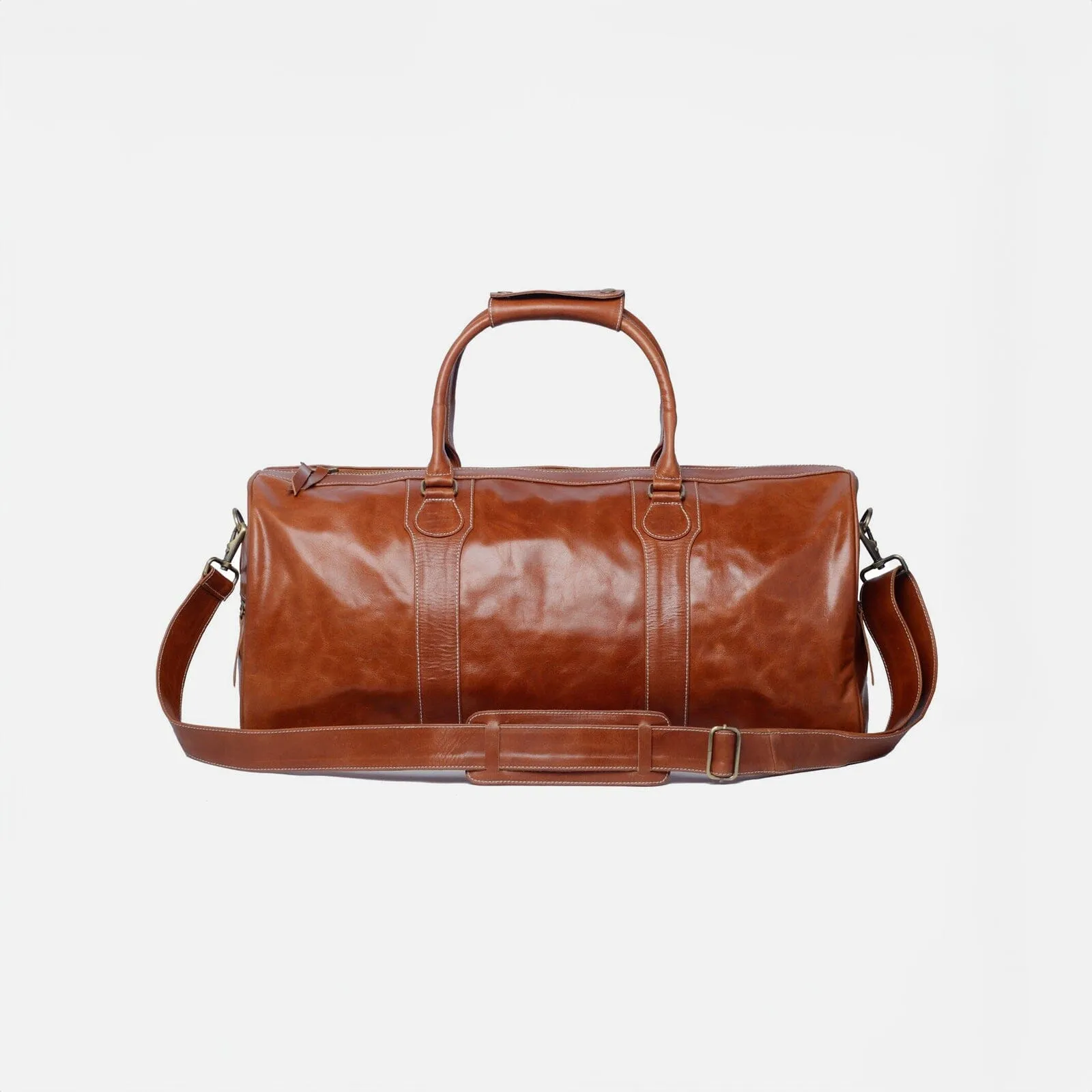 Jet Away Leather Travel Bag