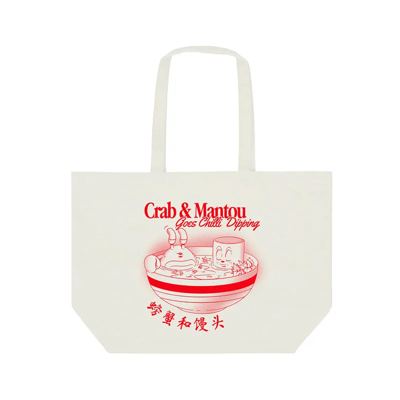 Jobs Hen - Crab & Mantou Chilli Dipping Tote Bag