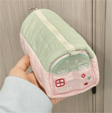 Kawaii House Embroidered Storage Bag