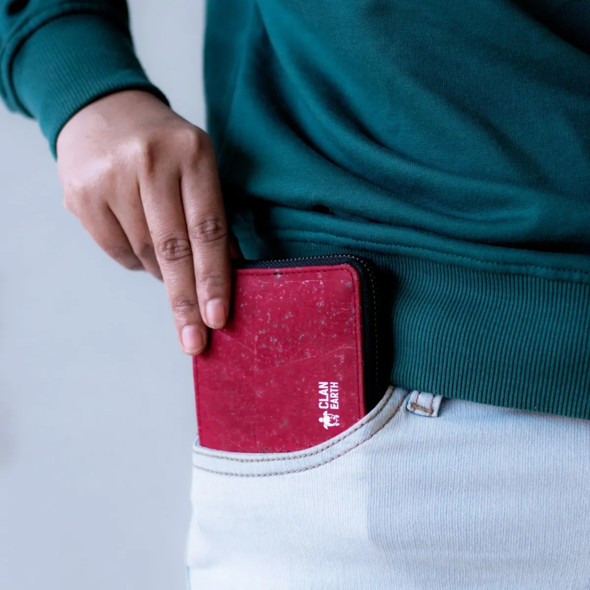 Kiwi Premium Red Cork Unisex Wallet