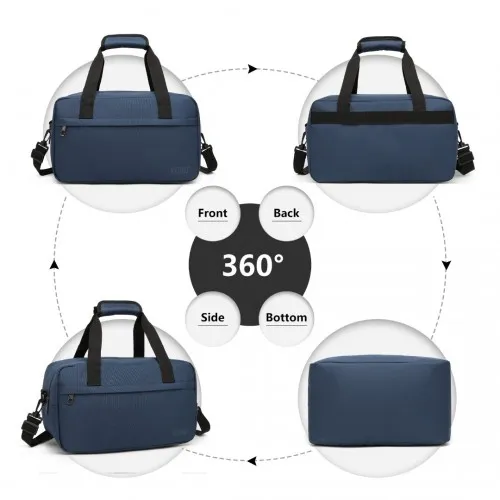 Kono Lightweight Multi Purpose Unisex Sports Travel Duffel Bag - Navy | Durable & Stylish