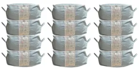 Kuber Industries 12 Piece Non Woven Storage Organiser, Grey