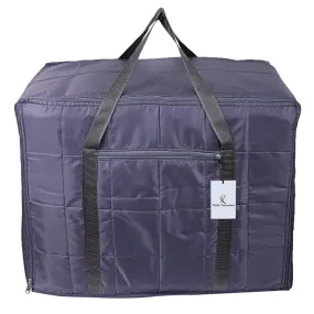 Kuber Industries Rectangular Parachute Jumbo Underbed Moisture Proof Storage Bag with Zipper Closure and Handle (Grey, Standard) - CTKTC06896