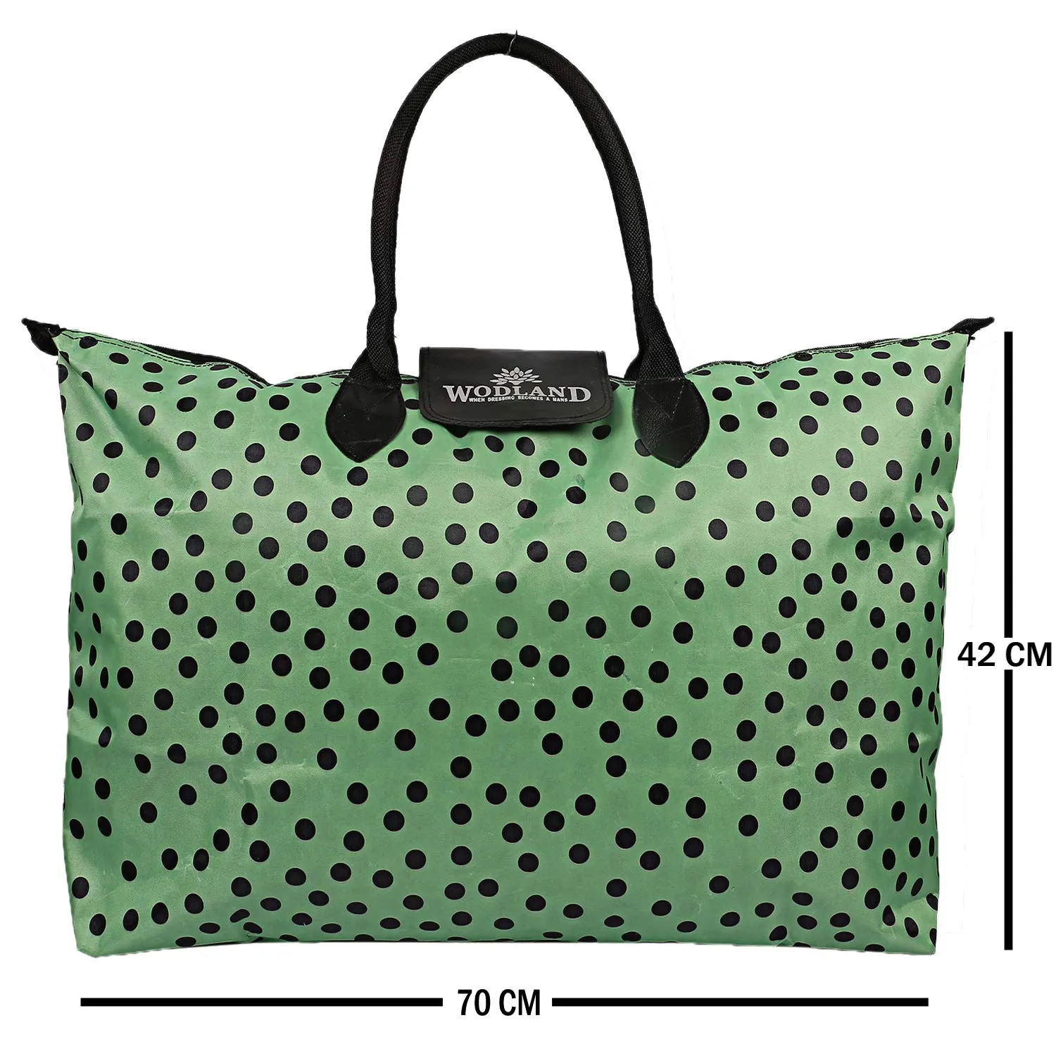 Kuber Industries Rexine 1 Piece Shopping Bag (Green) -CTKTC6294