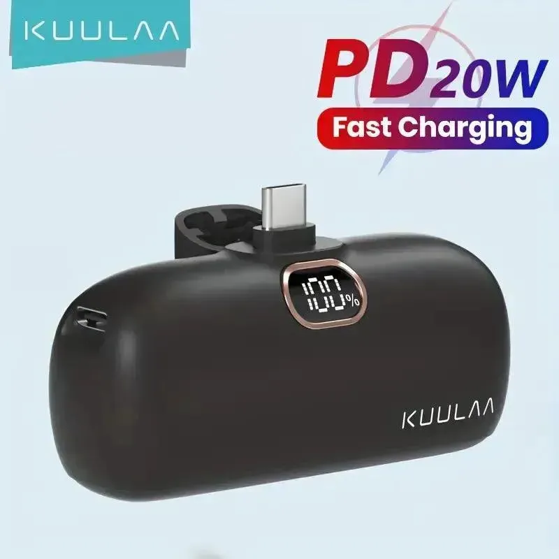 Kuulaa Mini USB C Power Bank (5000mAh)