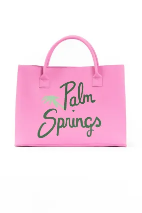 LA Trading Co - MODERN VEGAN TOTE - Palm Springs (Guava Pink)