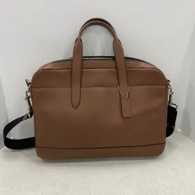 Laptop Bag Designer By Coach In Brown, Size:Large