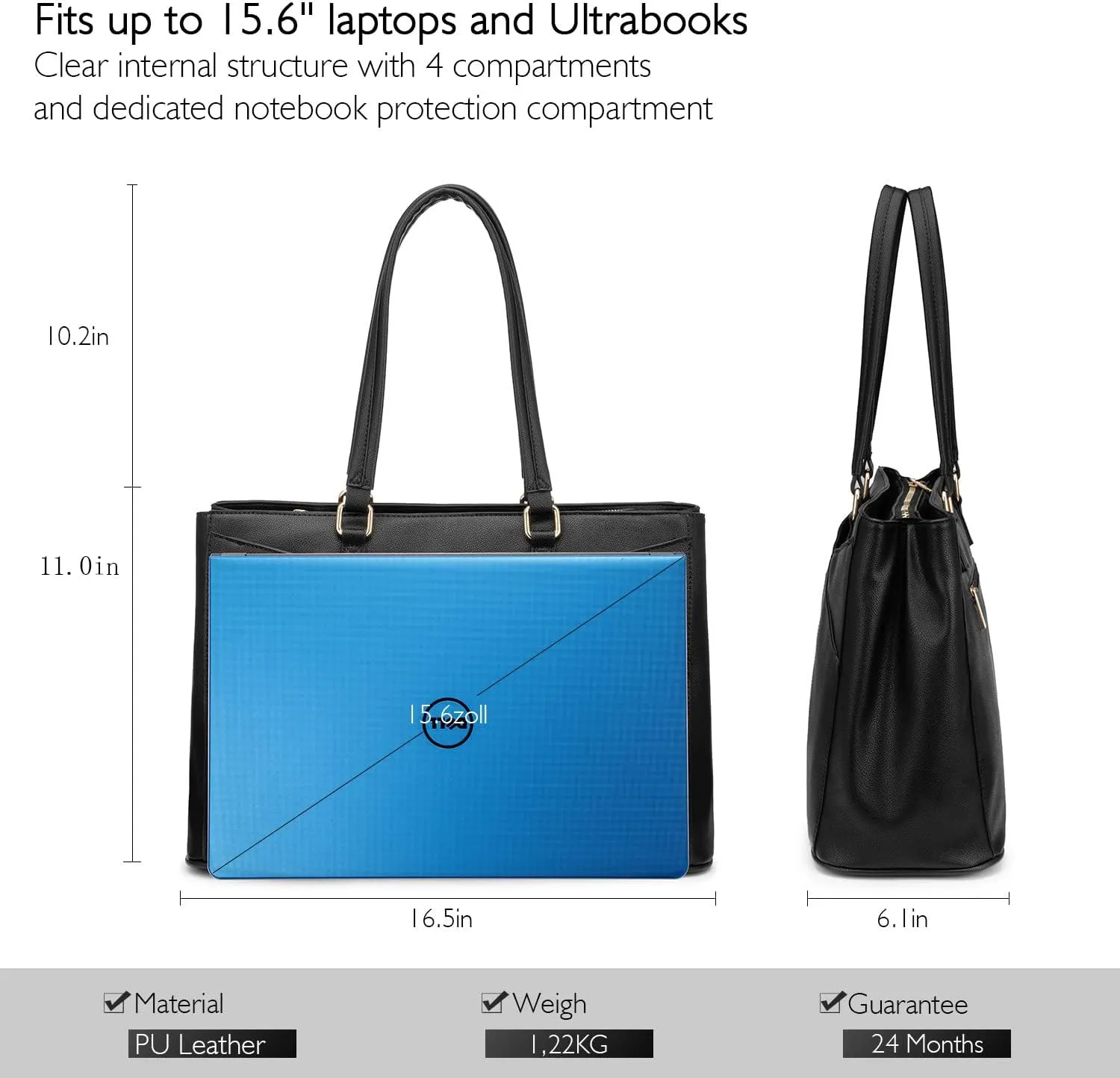 Laptop Shoulder Bag, 15.6"