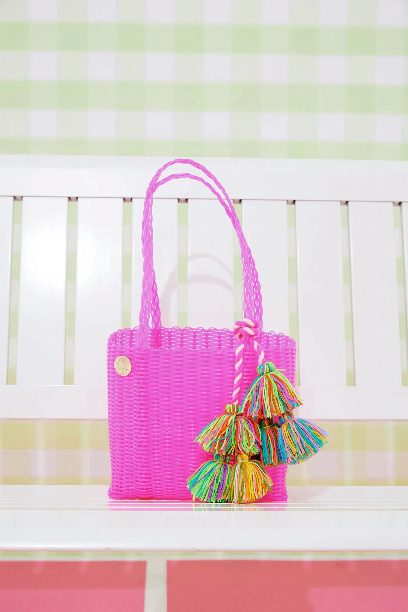 Las Guanacas Mini Bag in Fuschia