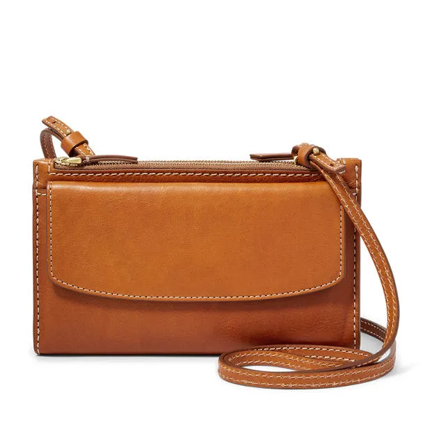 Leather Crossbody Mini Bag Sage Collection